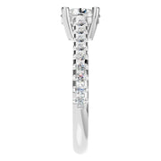 Accented Solitaire Ring - Round 6mm