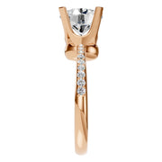 Accented Solitaire Ring - Round 7.30-8.00mm
