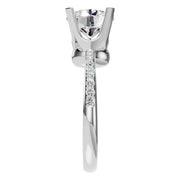 Accented Solitaire Ring - Round 7.30-8.00mm