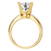 Accented Solitaire Ring - Round 7.30-8.00mm