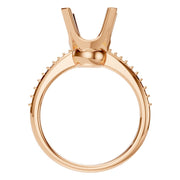 Accented Solitaire Ring - Round 7.30-8.00mm