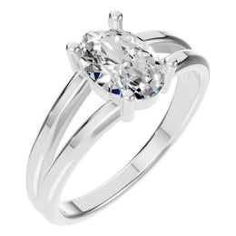 Split Shank Oval Ring