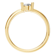 Split Shank Solitaire Ring - Oval 8x5.5mm