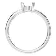 Split Shank Solitaire Ring - Oval 8x5.5mm