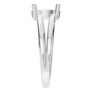 Split Shank Solitaire Ring - Oval 8x5.5mm
