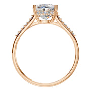 Cushion Hidden Halo Ring