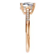 Cushion Hidden Halo Ring