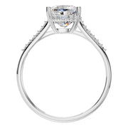Cushion Hidden Halo Ring