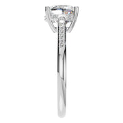 Cushion Hidden Halo Ring