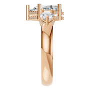 Three Stone Ring - Pear 10x6.5mm
