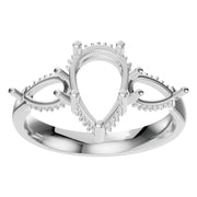 Three Stone Ring - Pear 10x6.5mm