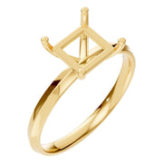 Solitaire Ring - Princess 5.5x5.5mm