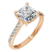 Cushion Accented Ring