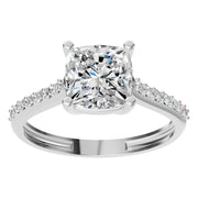 Cushion Accented Ring