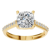 Cushion Accented Ring