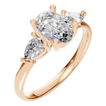 Oval Three Stone Ring