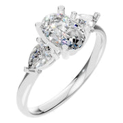 Oval Three Stone Ring