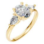 Oval Three Stone Ring
