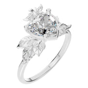 Fancy Solitaire Ring - Heart 7x7mm
