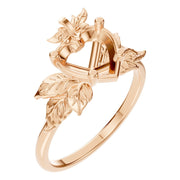 Fancy Solitaire Ring - Heart 7x7mm