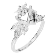 Fancy Solitaire Ring - Heart 7x7mm