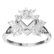 Fancy Solitaire Ring - Heart 7x7mm