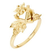 Fancy Solitaire Ring - Heart 7x7mm
