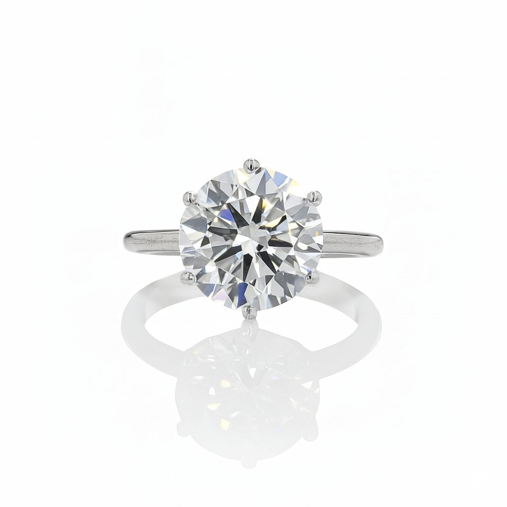 Six Prong Solitaire Ring