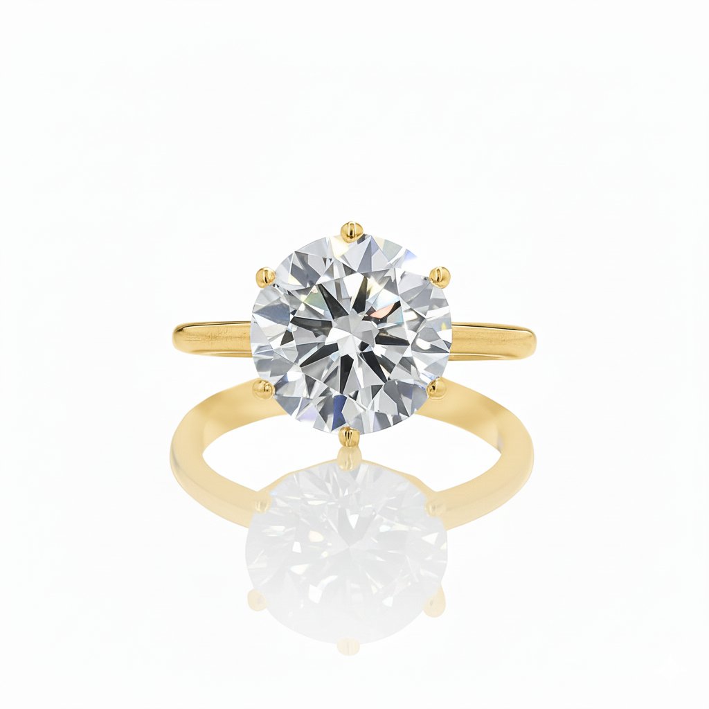 Six Prong Solitaire Ring
