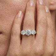 Stella Celestial Tri-Stone Ring