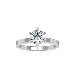 Ulla Classic Six-Prong Solitaire Ring-Dileti