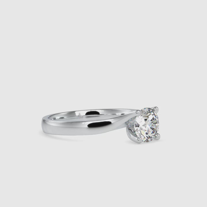 Ava Asymmetric Round Elegance Ring