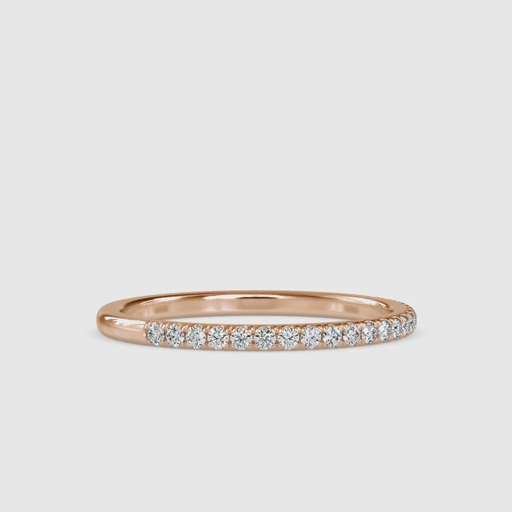 Round Classy Embed Eternal Sparkle Ring