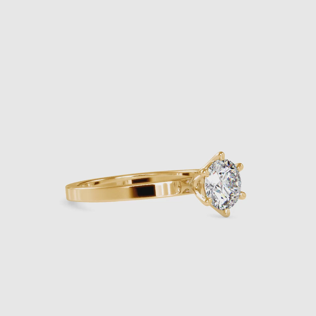 Ulla Classic Six-Prong Solitaire Ring