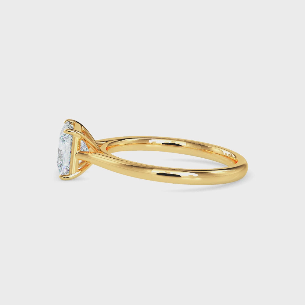 Sepia Solitaire Ring