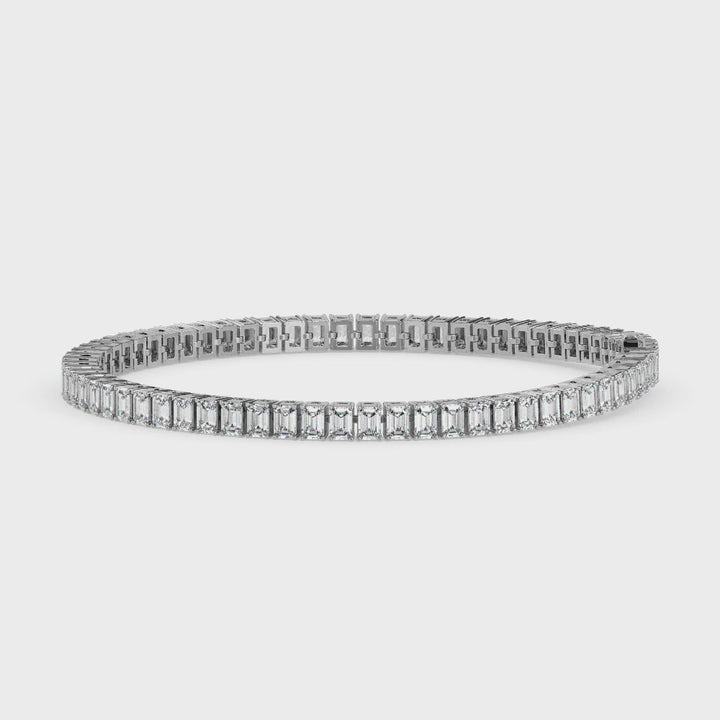 Radiant Emerald Tennis Bracelet