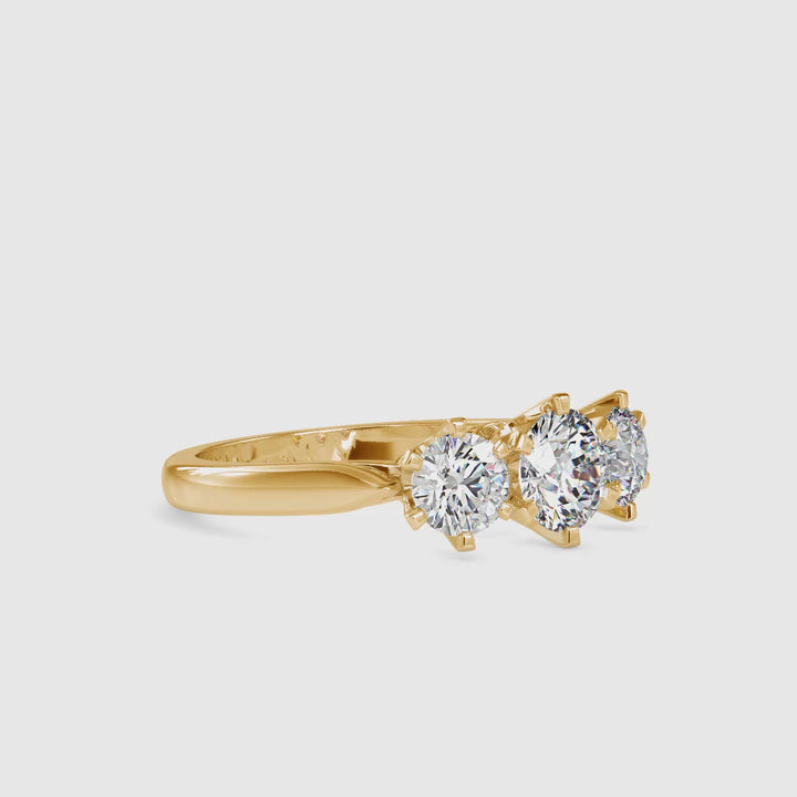 Stella Celestial Tri-Stone Ring