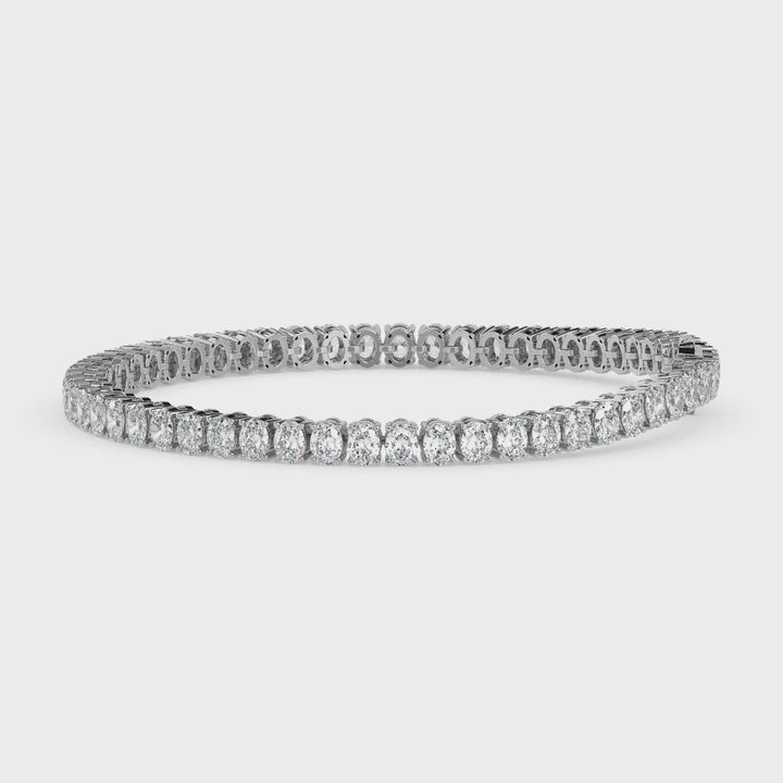 Radiant Oval Tennis Bracelet