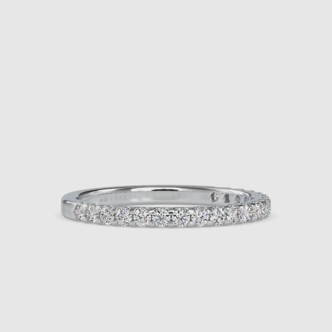 Round Eternal Sparkle Embed Ring