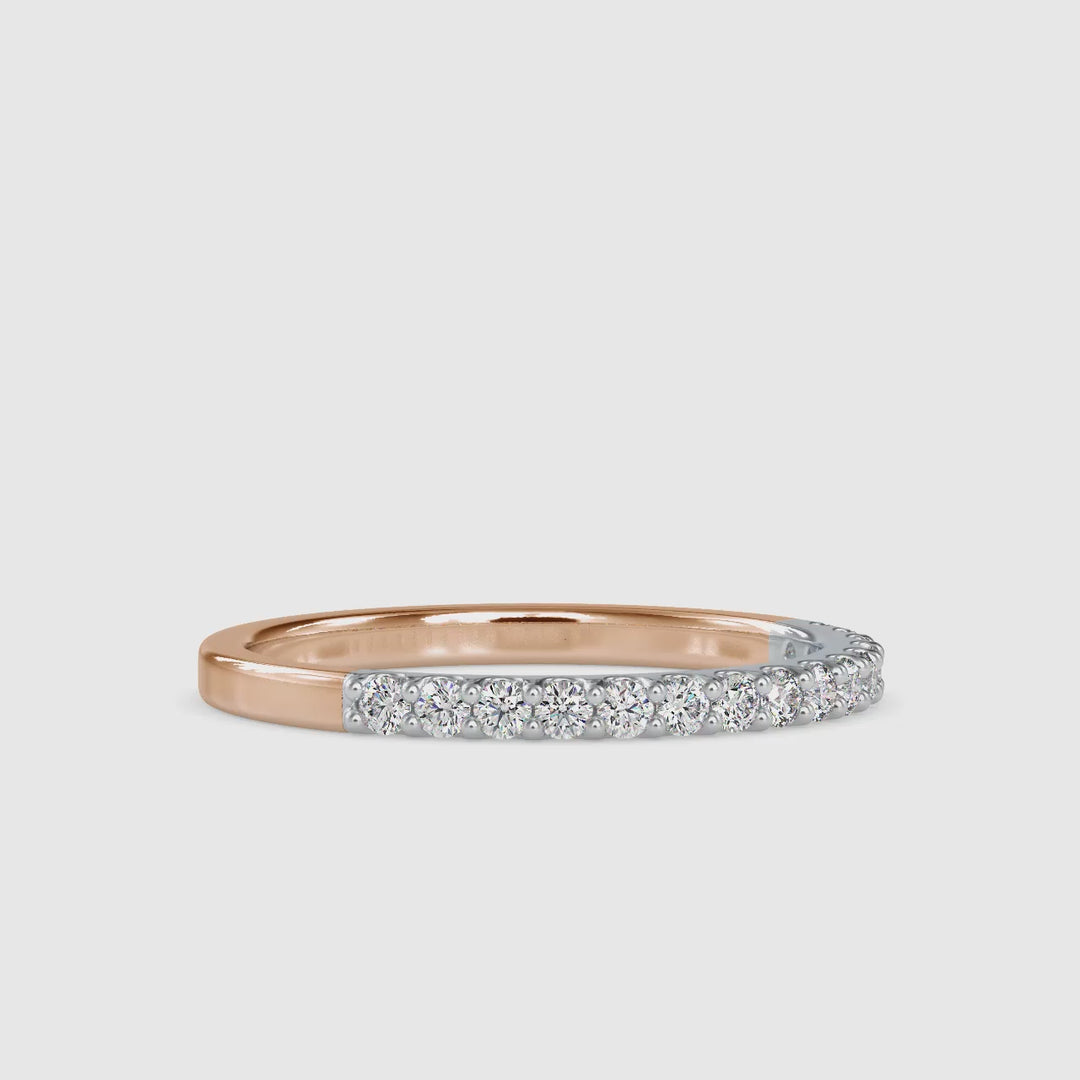 Round Eternal Sparkle Duo Metal Ring