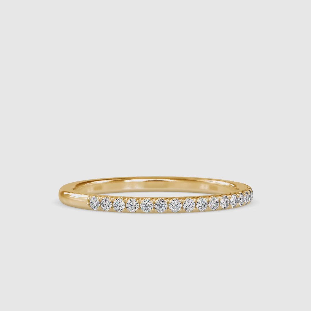 Round Classy Embed Eternal Sparkle Ring