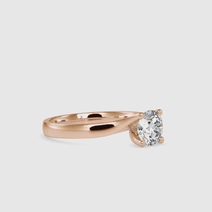 Ava Asymmetric Round Elegance Ring