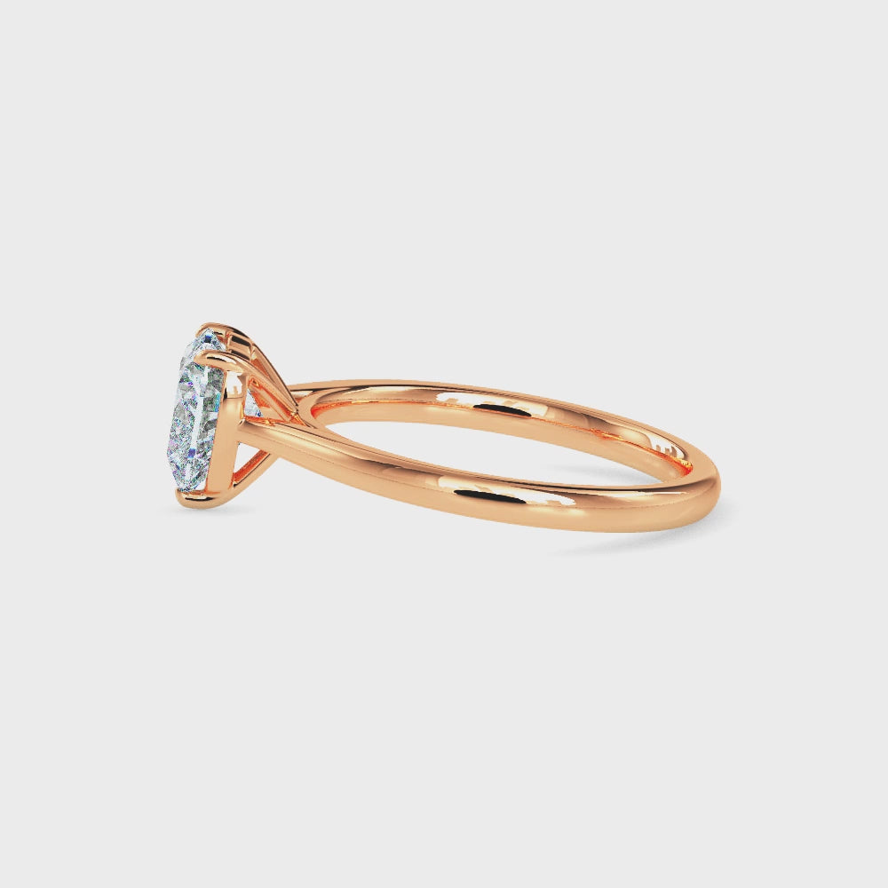 Olfea Solitaire Heart Ring